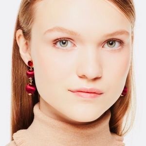 New Kate Spade Graduated ball Fuchsia Earrings